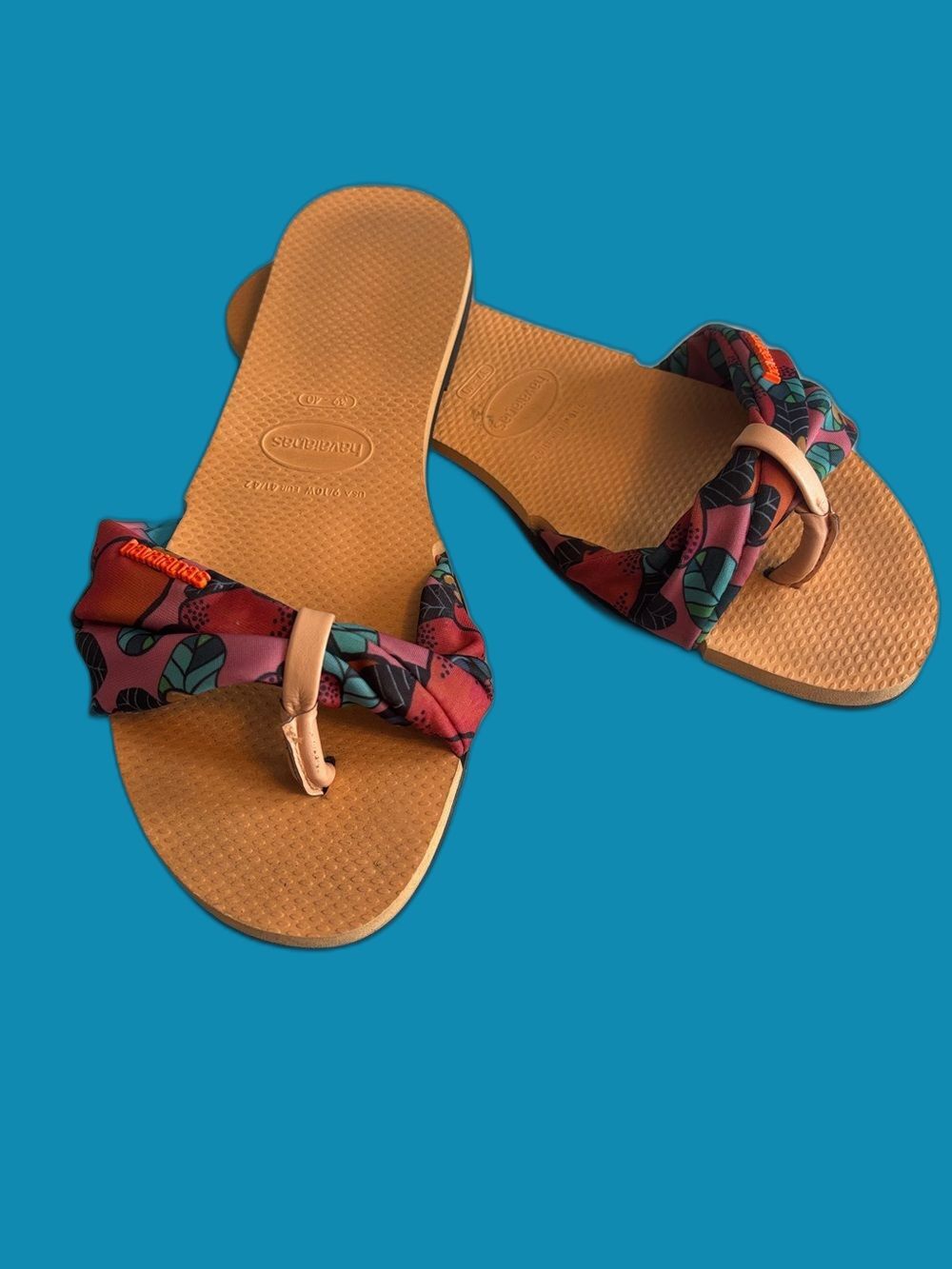 Havaianas You Saint Tropez Sandals Peach 39/40 Brazil (US Women's 9/10) M